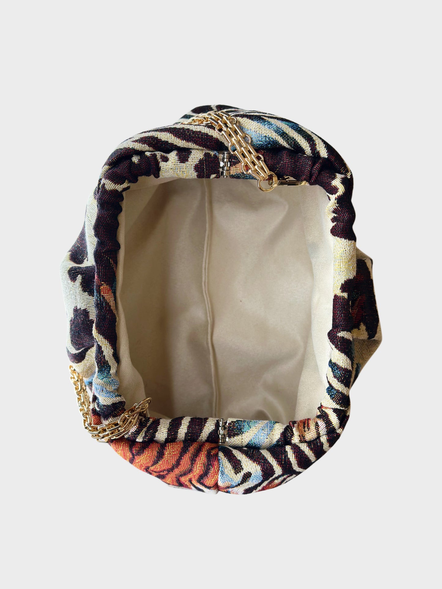 Puffy Bag Jacquard Animalier interno Ruj Heritage