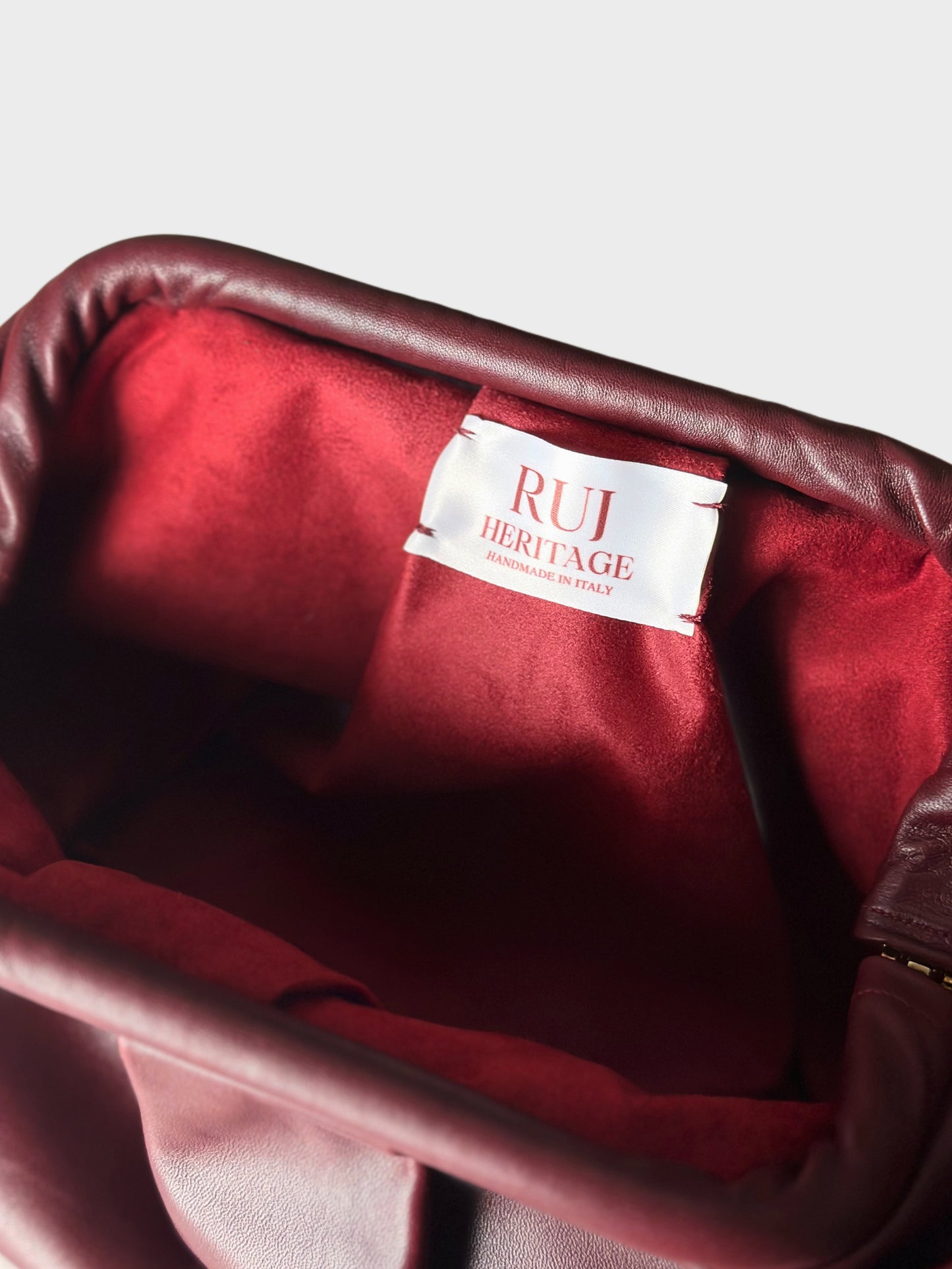 Puffy Bag Dark Cherry