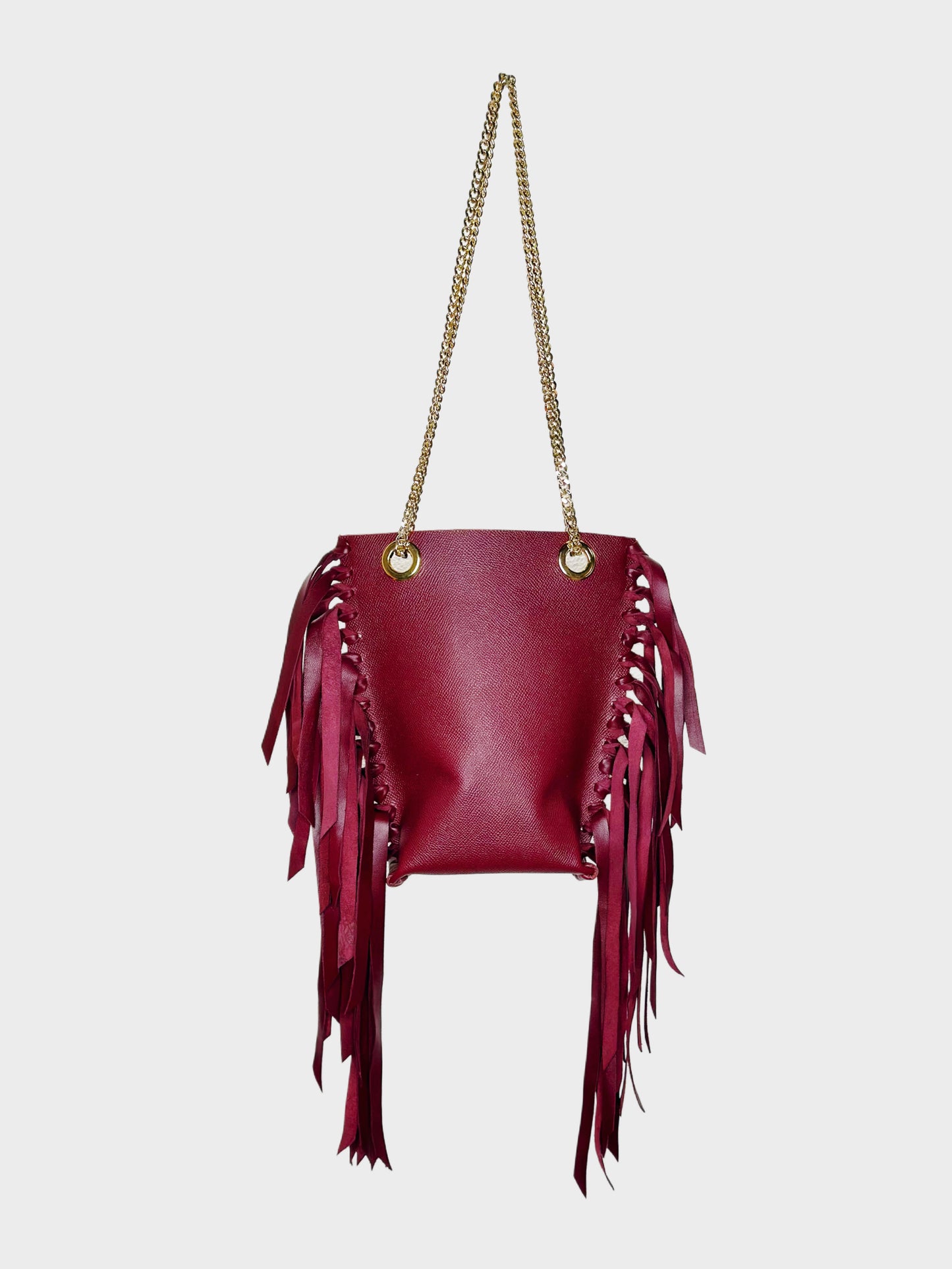 Mini Tote Bag frange Cherry