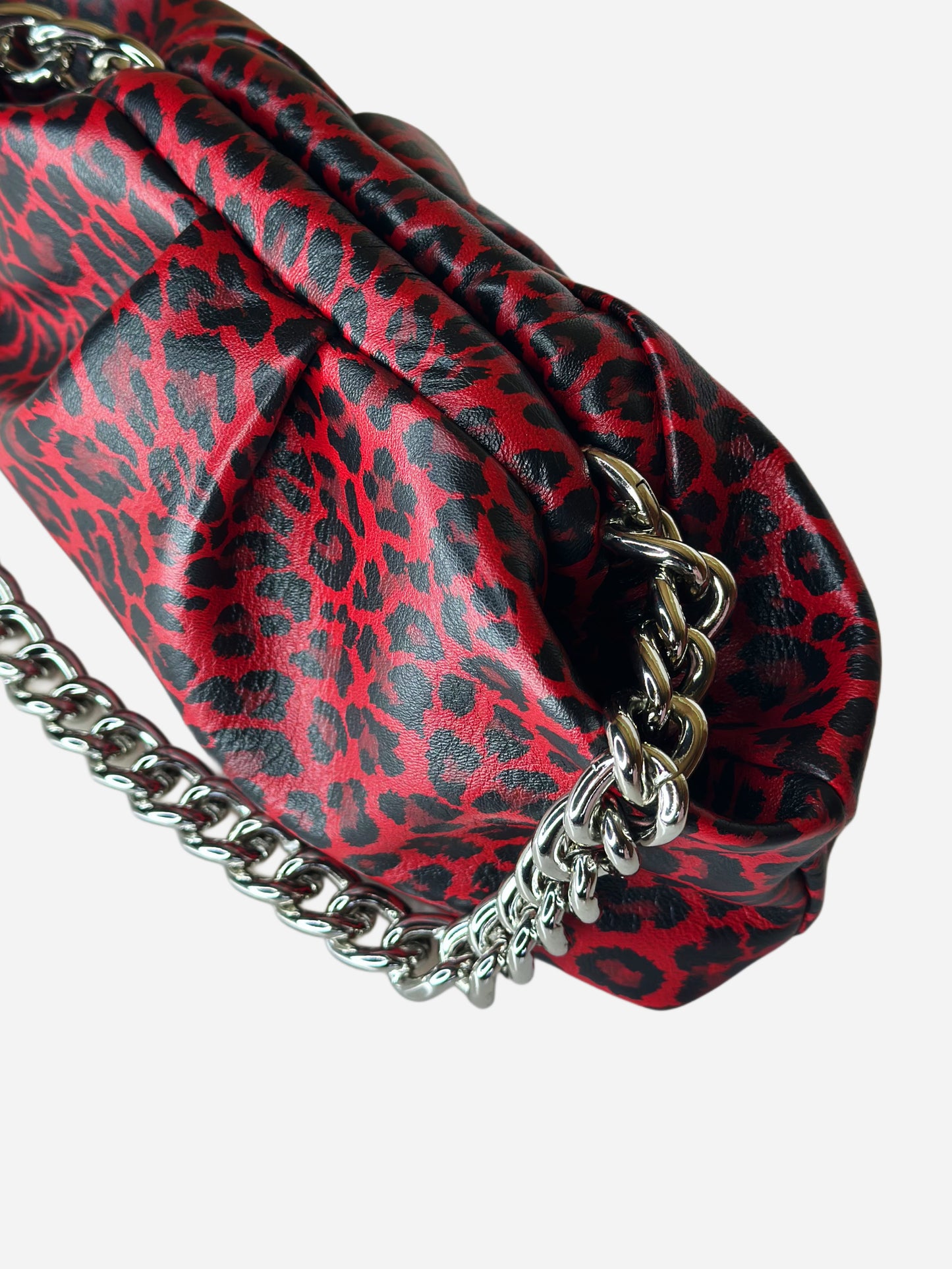 Mini Puffy Bag Rosso Animalier