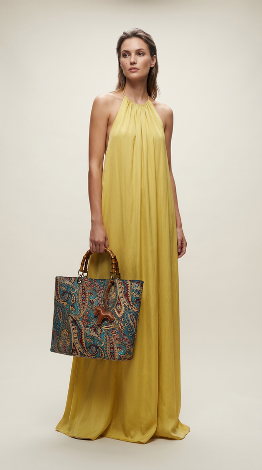 Picnic Bag Jacquard Paisley