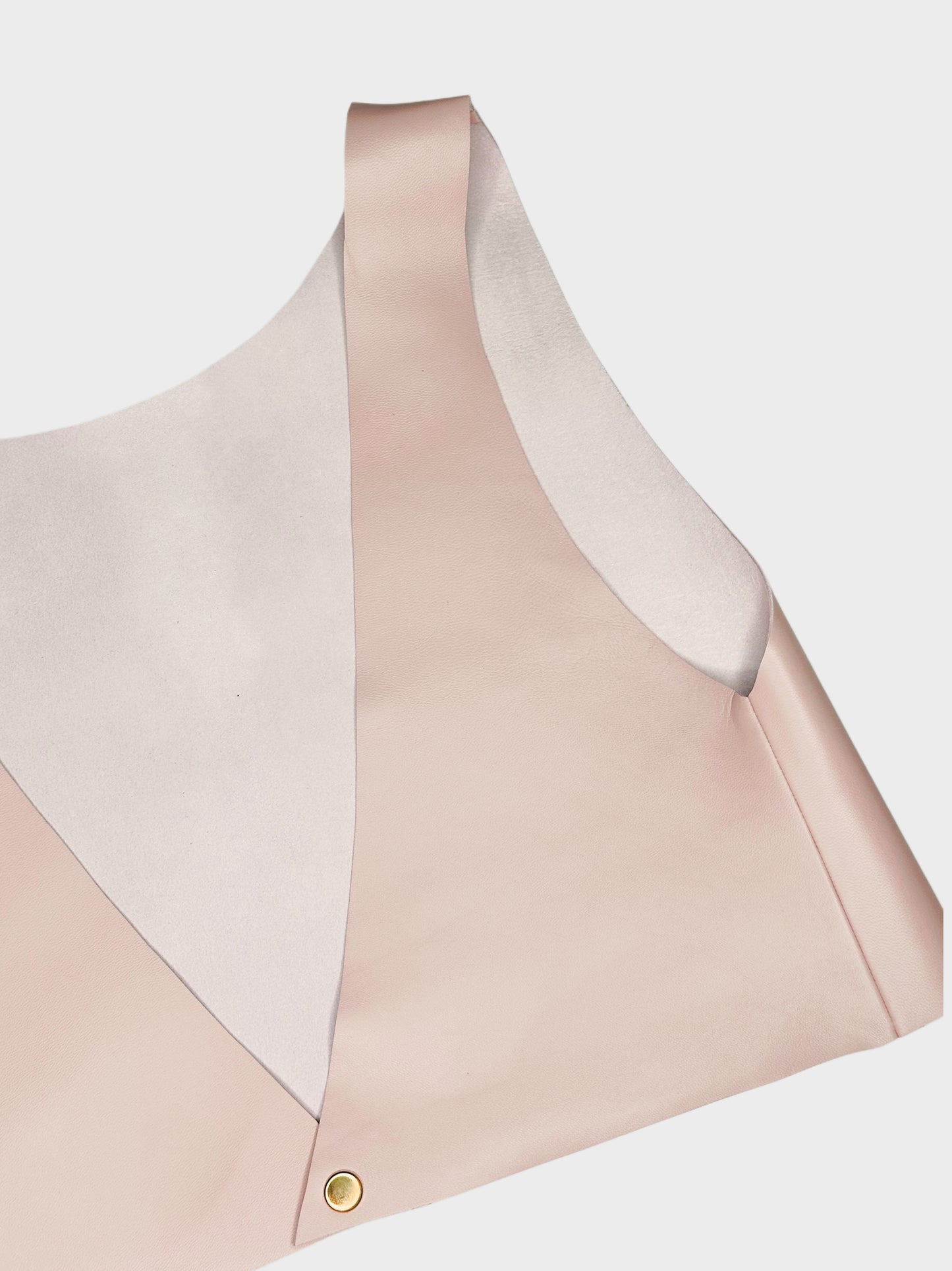 Top Crop Leather Pink