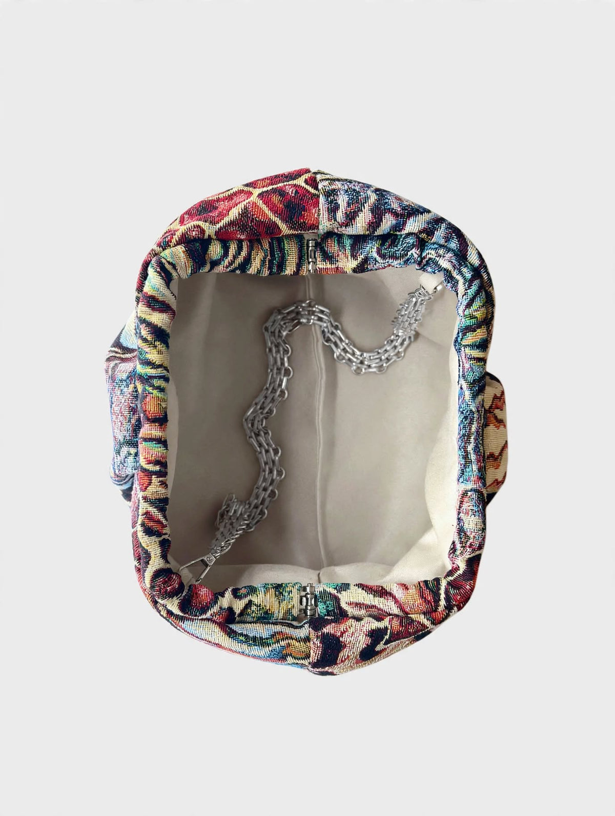 Puffy Bag Jacquard Animalier Multicolor