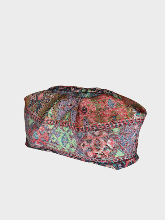 Puffy Bag Jacquard Pink lato Ruj Heritage