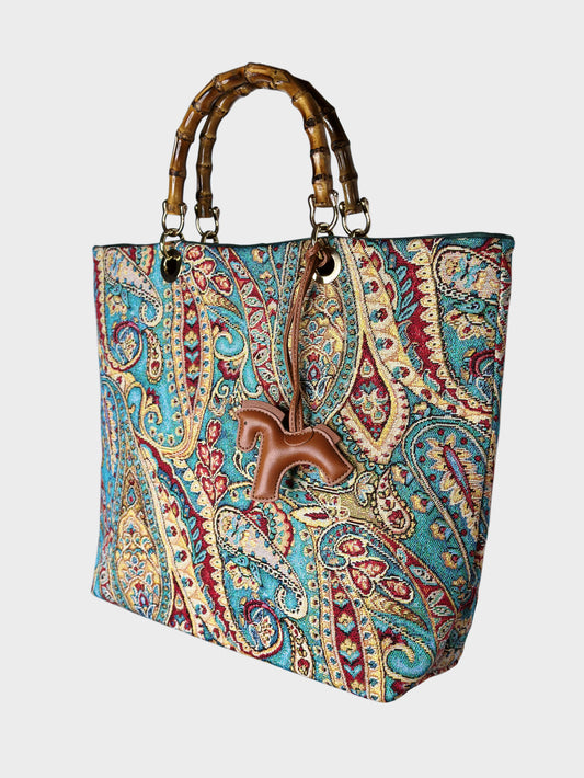 Picnic Bag Jacquard Paisley