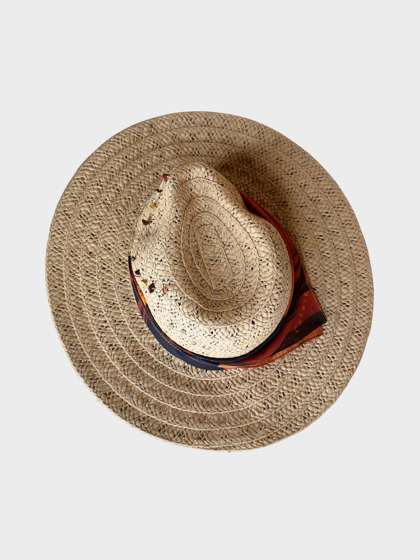 Cappello Fedora Paglia Orange superiore Ruj Heritage