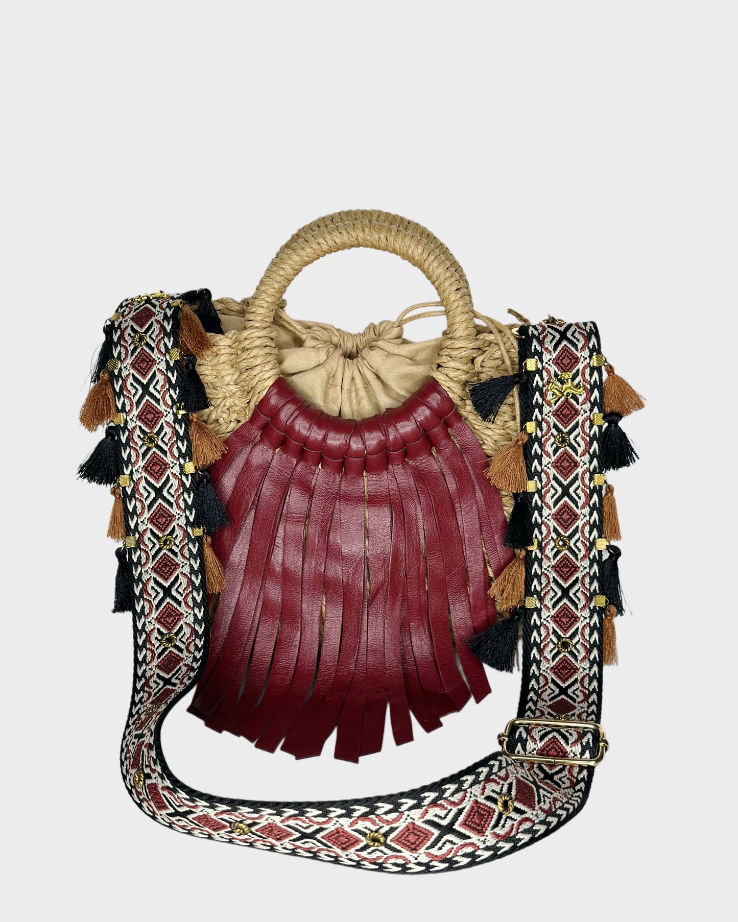 Mini Tex Bag Merlot