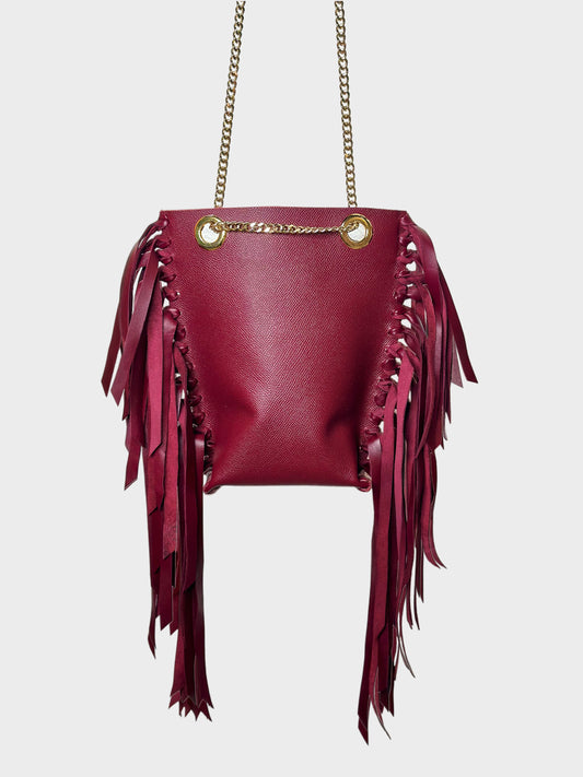 Mini Tote Bag frange Cherry