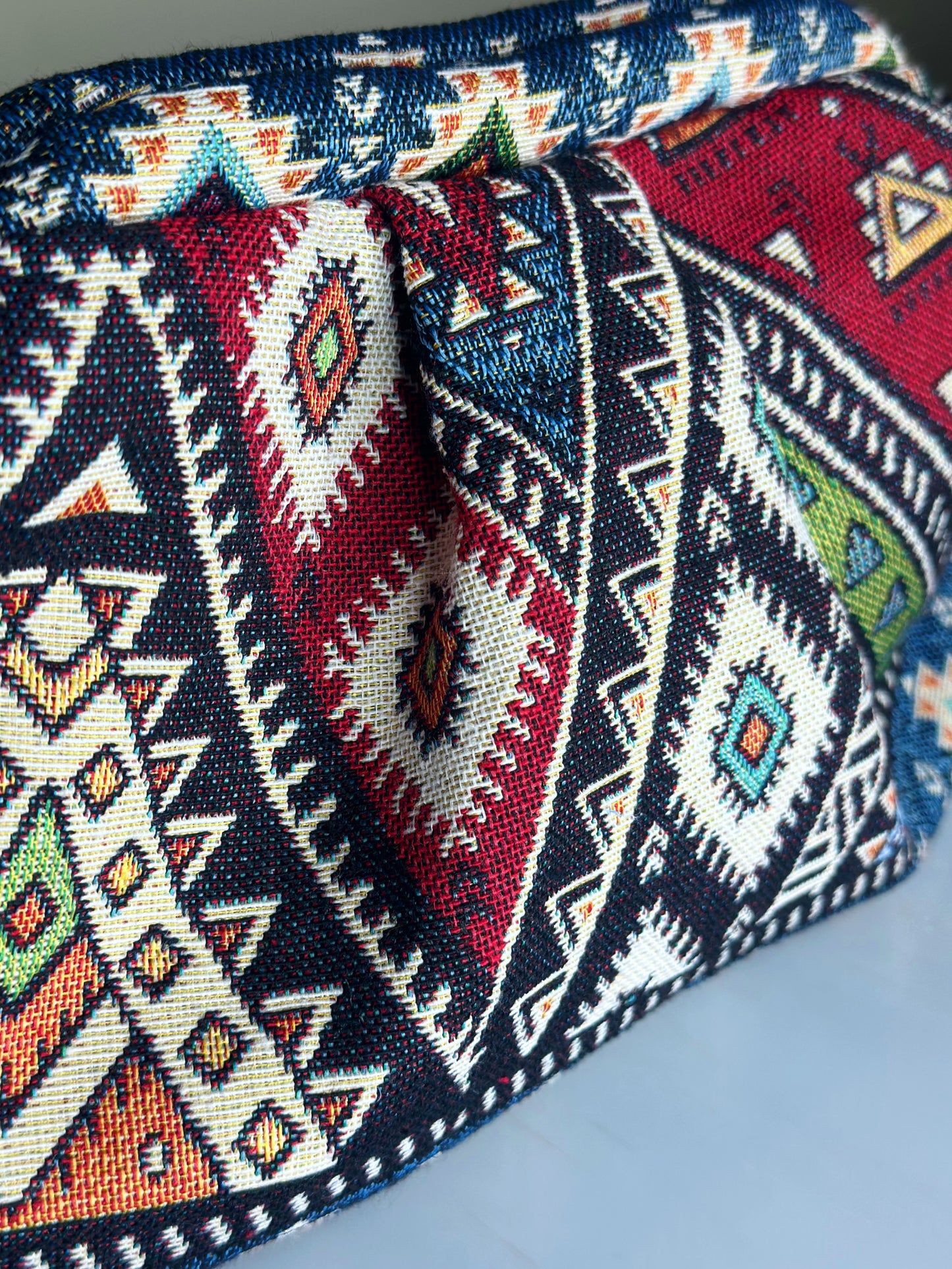 Puffy Bag Boho blu