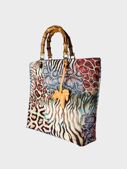 Picnic Bag Jacquard Animalier Multicolor