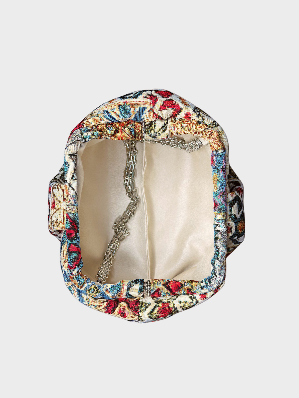 Puffy Bag Jacquard Blue