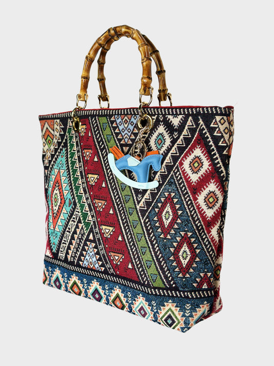 Picnic Bag Boho Blu