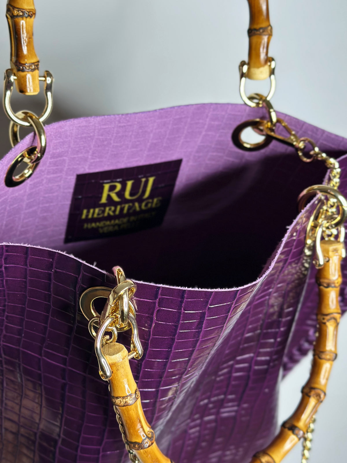 Picnic Bag Croco Purple