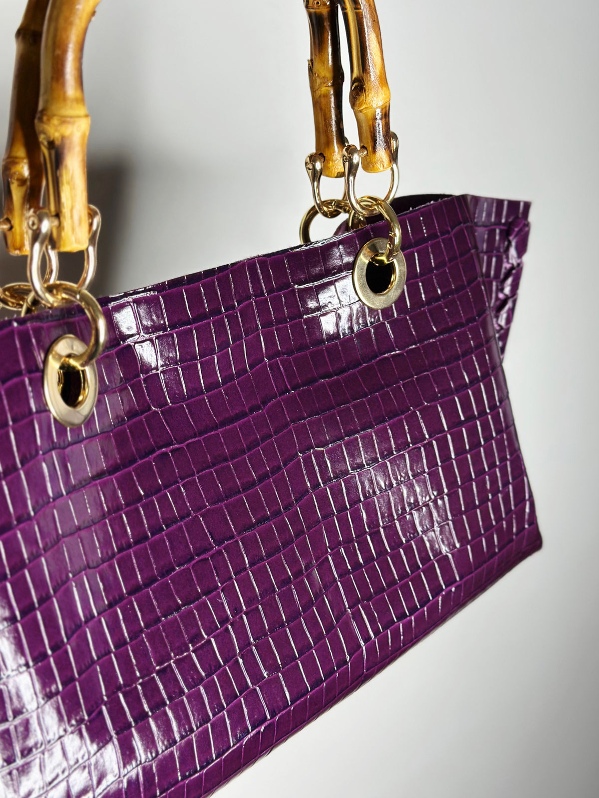 Mini Picnic Bag Croco Purple