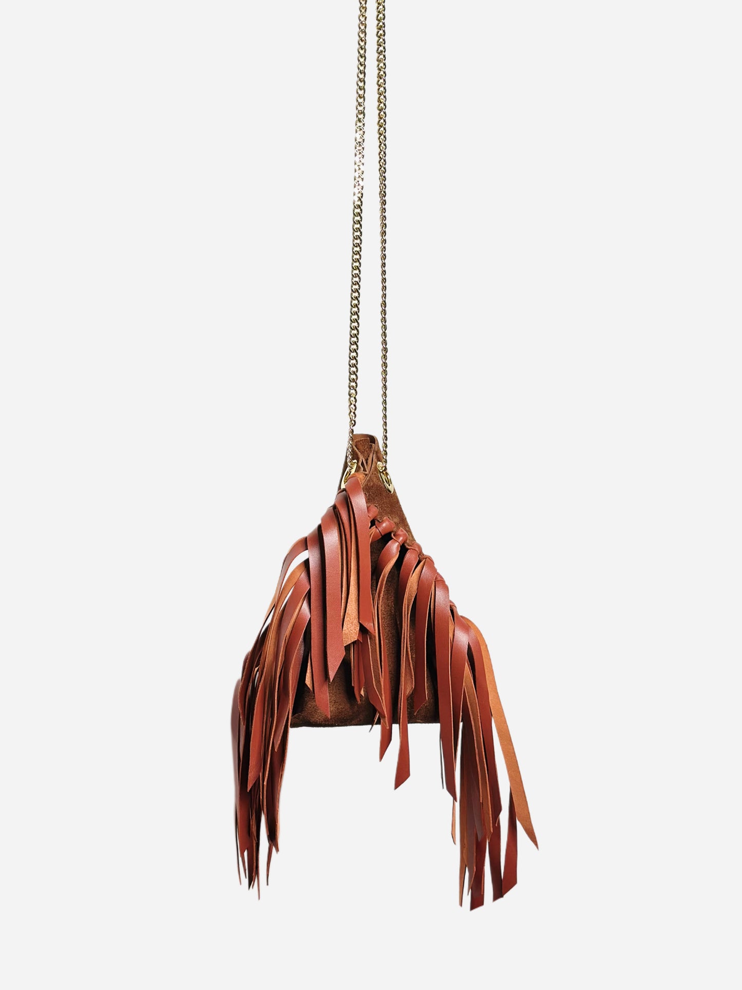 Mini Tote Bag Frange Suede