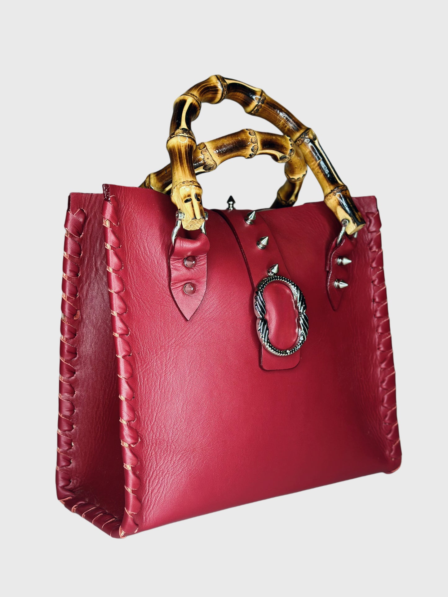 Bamboo Bag Dark Cherry