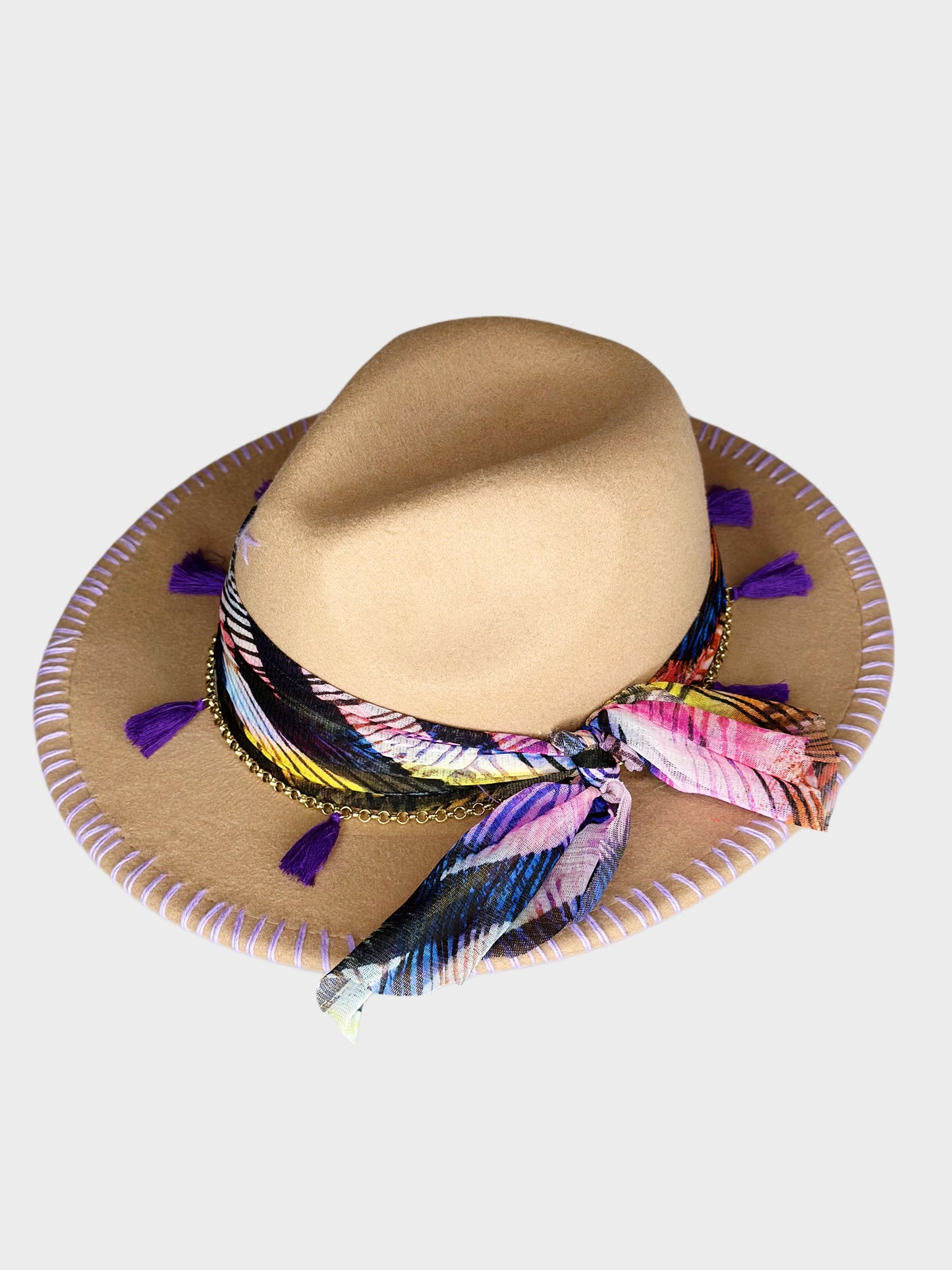 Fedora Hat Honey foulard