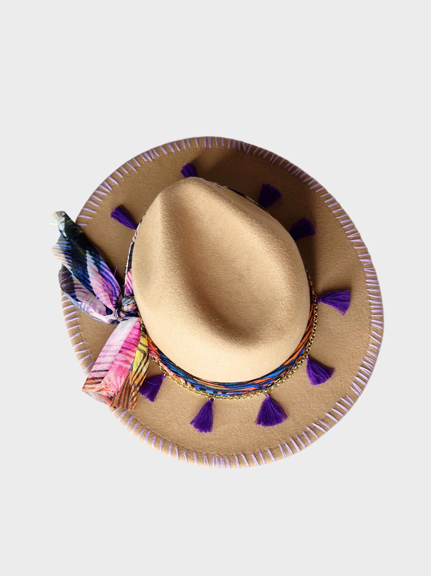 Fedora Hat Honey foulard