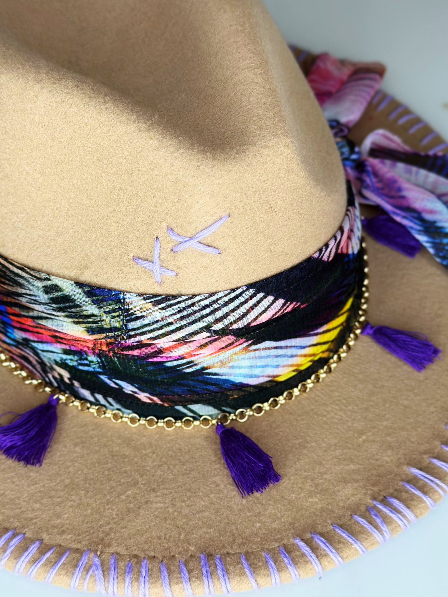 Fedora Hat Honey foulard