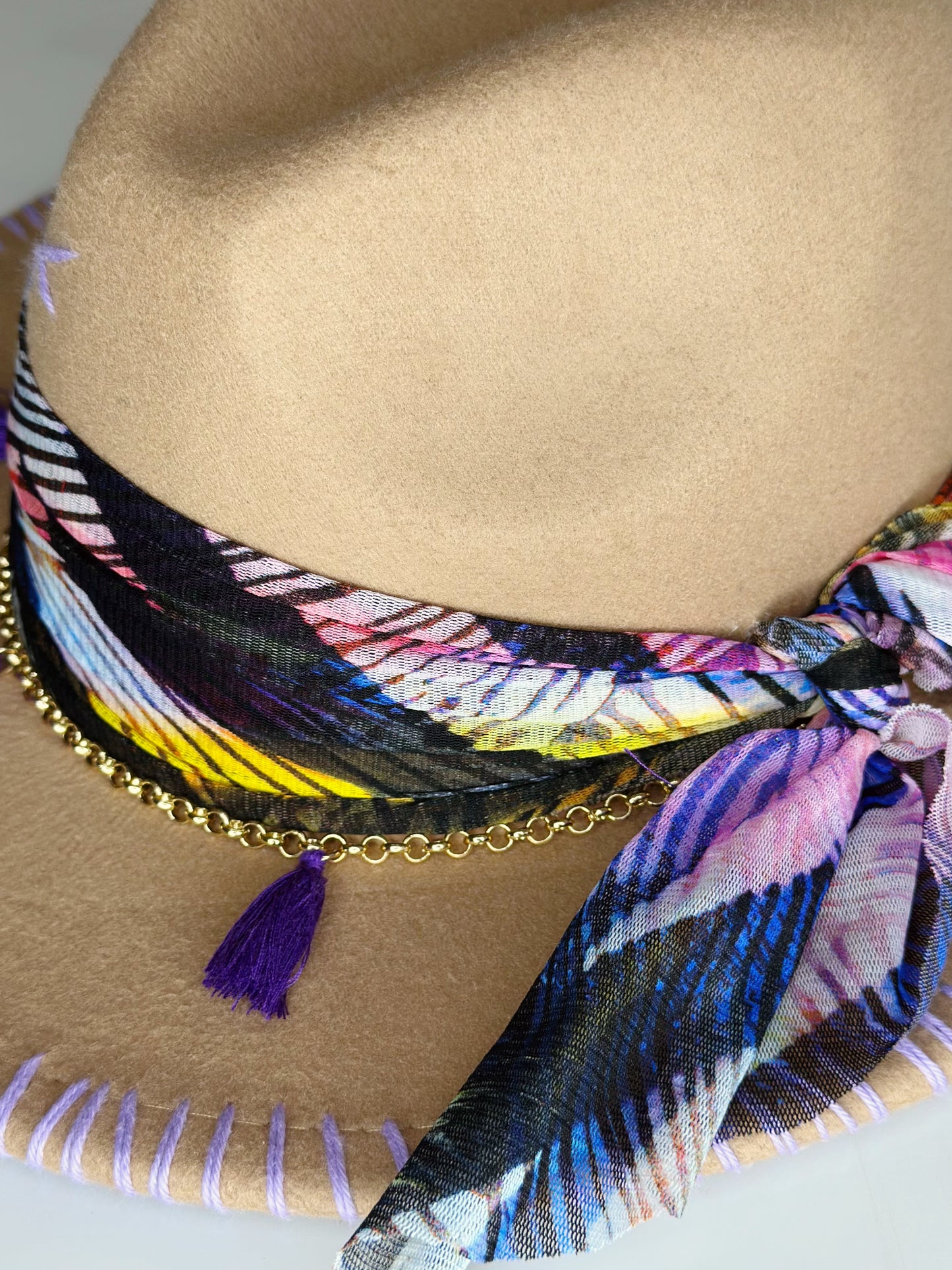 Fedora Hat Honey foulard