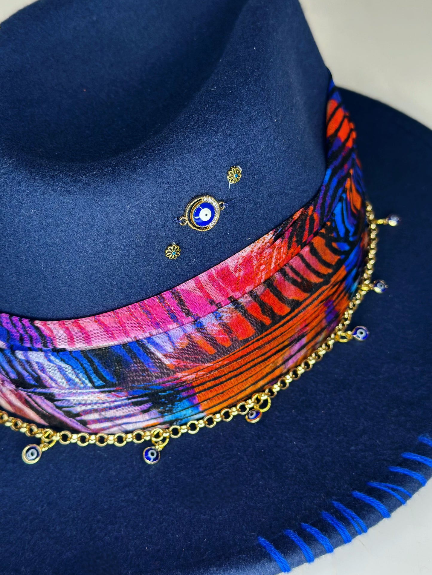 Fedora Hat Blu