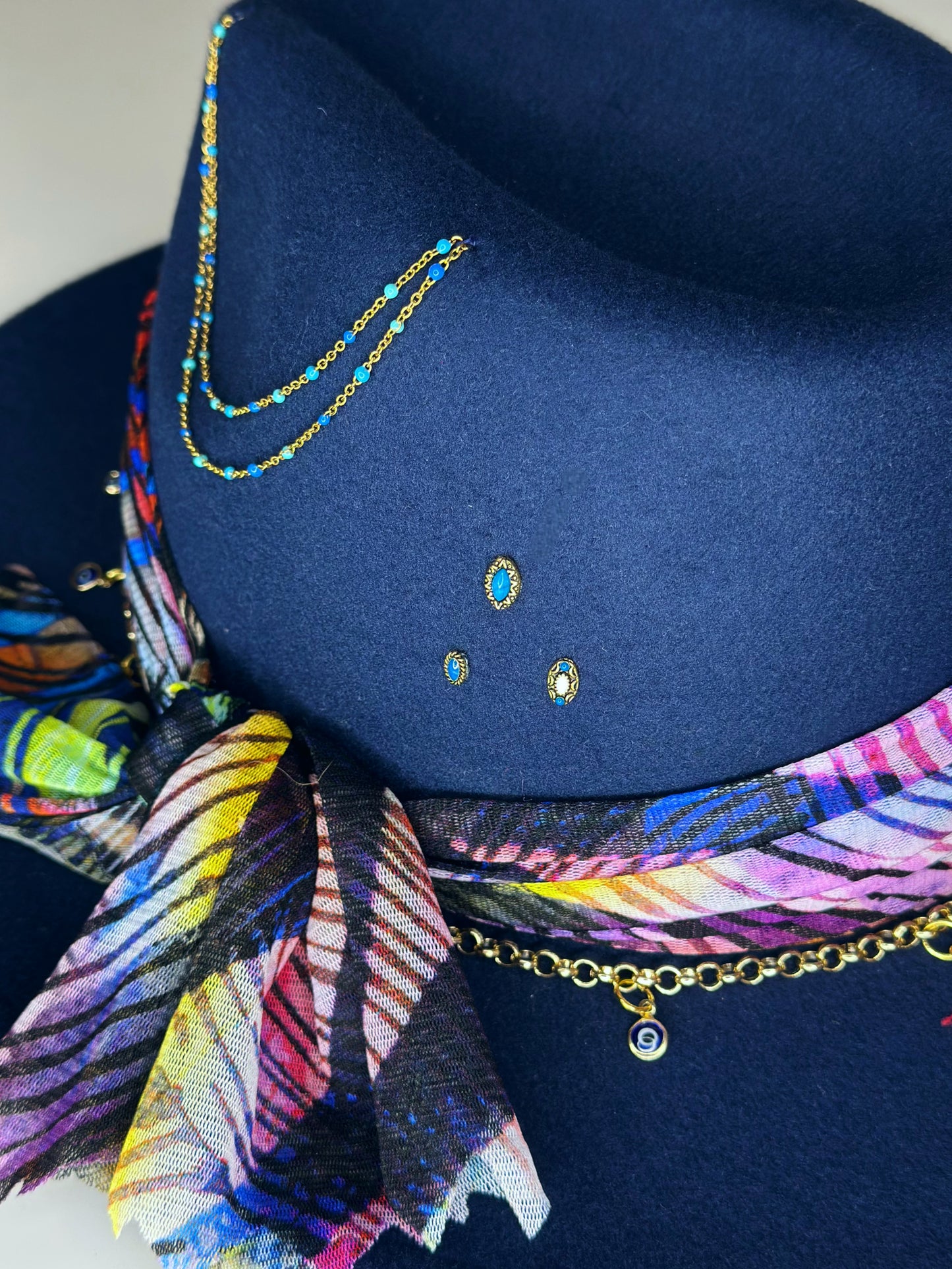 Fedora Hat Blu