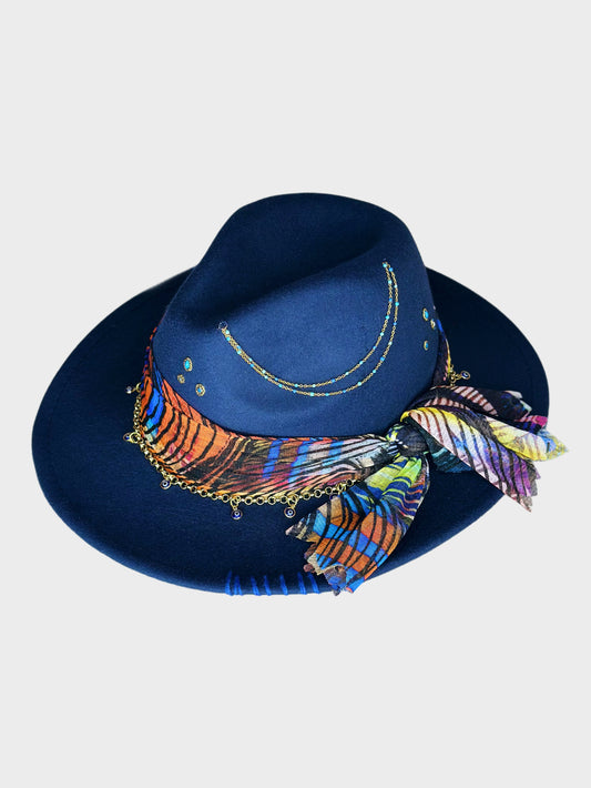 Fedora Hat Blu