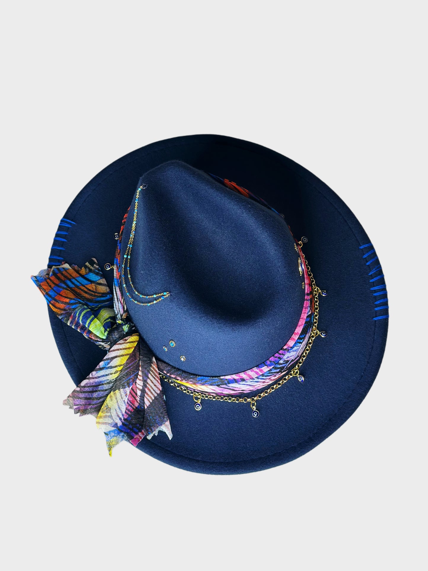 Fedora Hat Blu