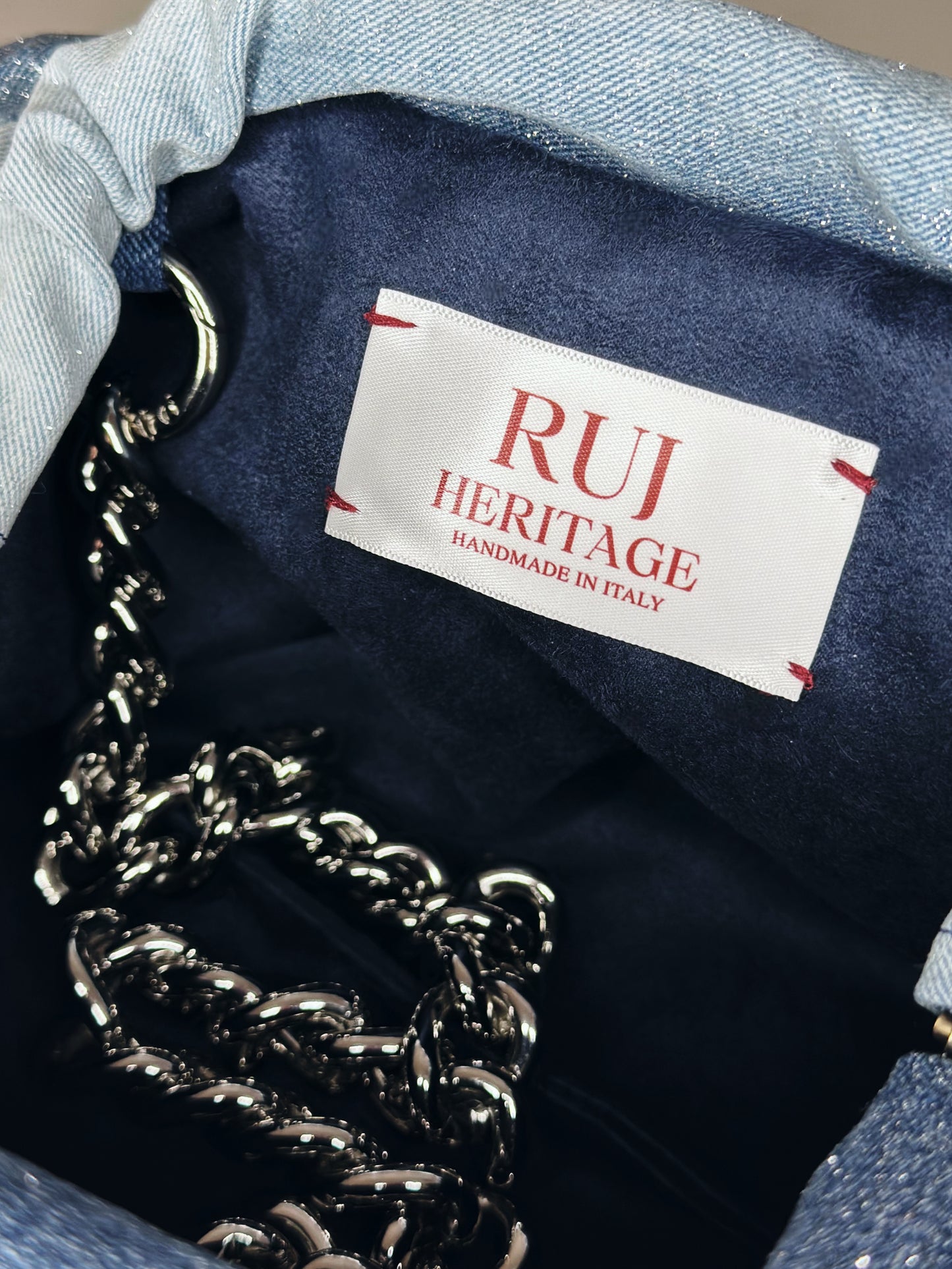 Mini Puffy Bag Denim 3