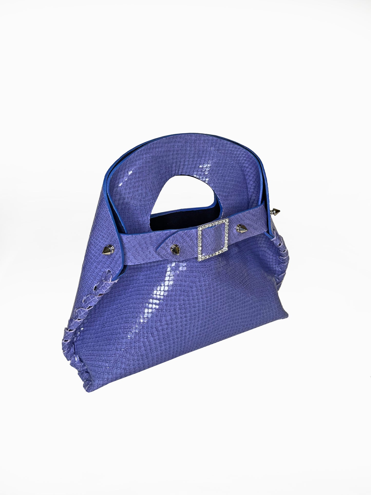 Mini Madeleine Bag Purple Python
