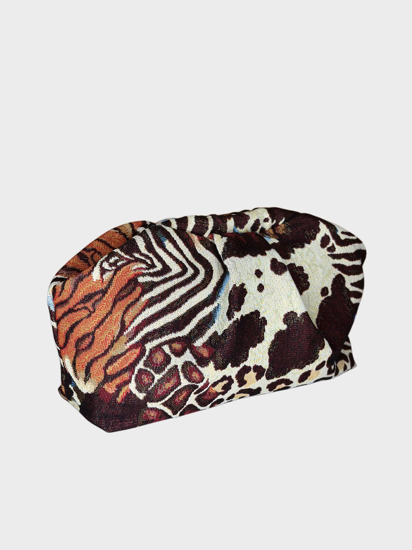 Puffy Bag Jacquard Animalier lato sx Ruj Heritage