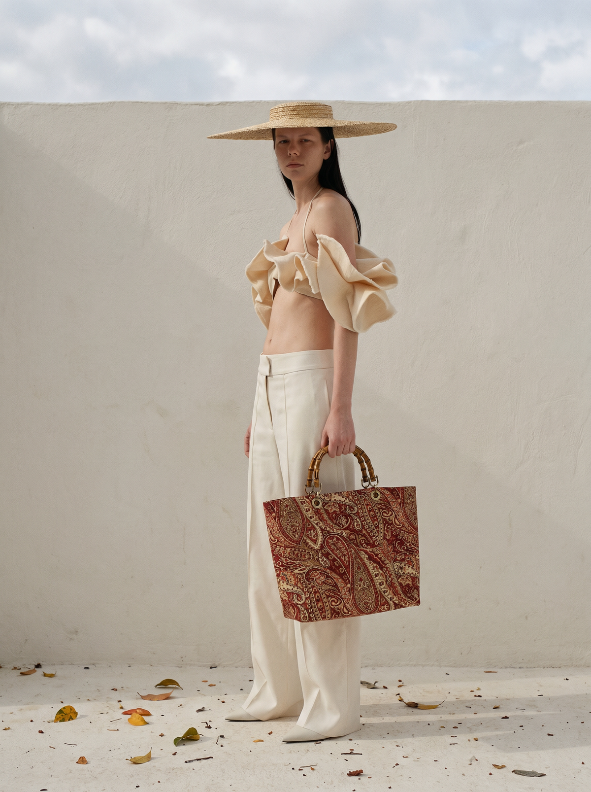 Picnic Bag Jacquard Red