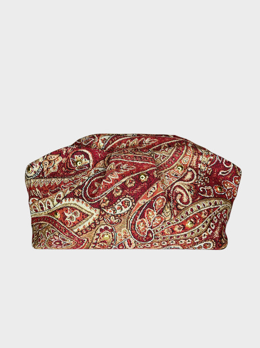 Puffy Bag Jacquard Red Ruj Heritage