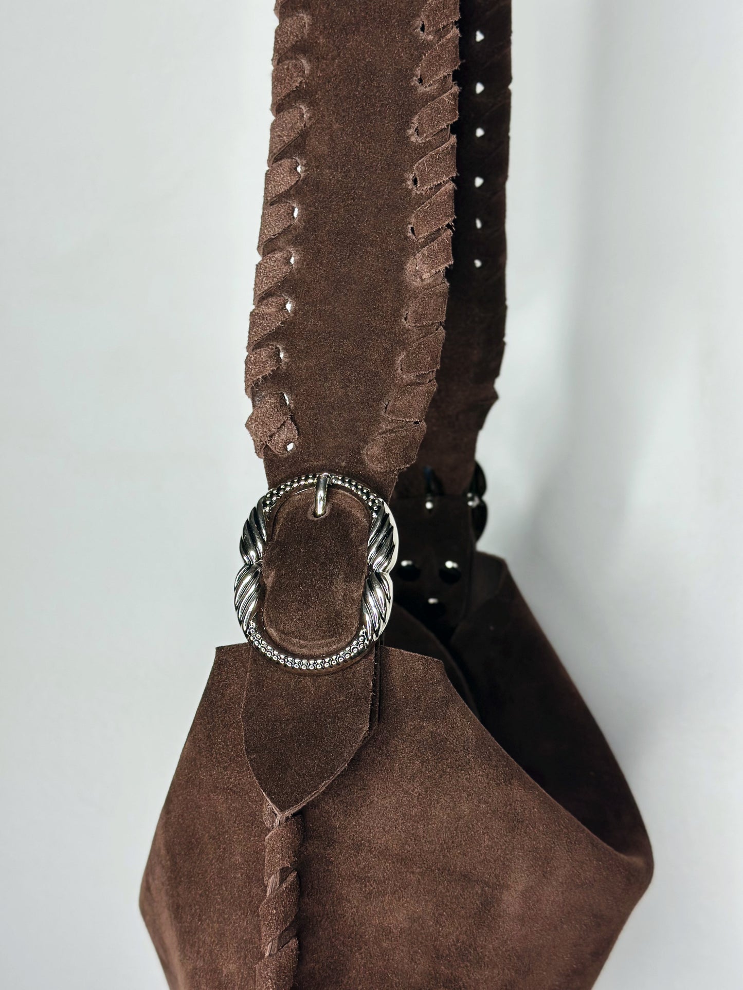 Hobo Bag Suede Cioccolato