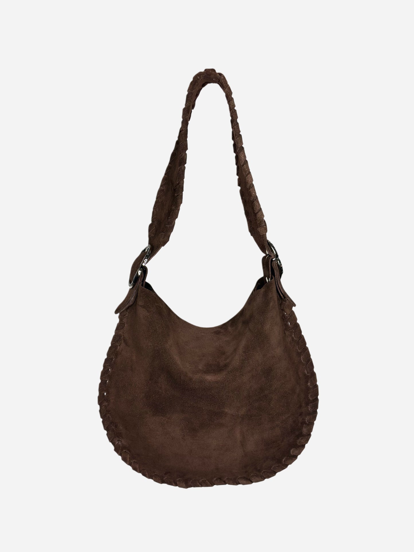 Hobo Bag Suede Cioccolato