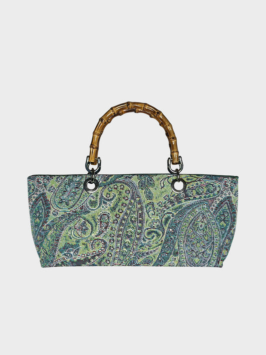 Mini Picnic Bag Jacquard Turchese Ruj Heritage