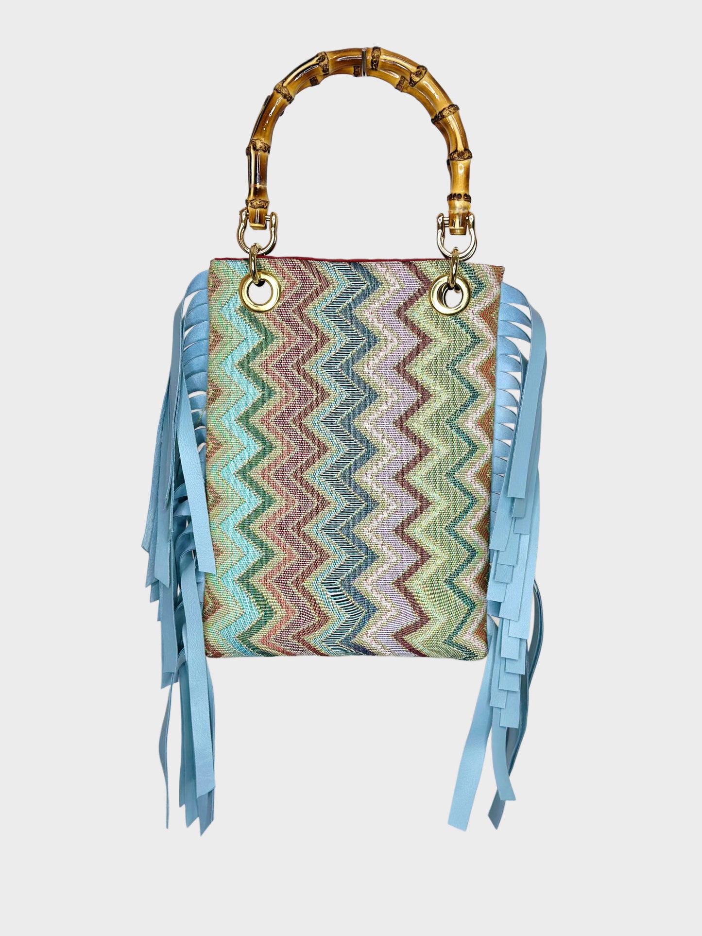 Mini Frange Bag Rainbow yellow