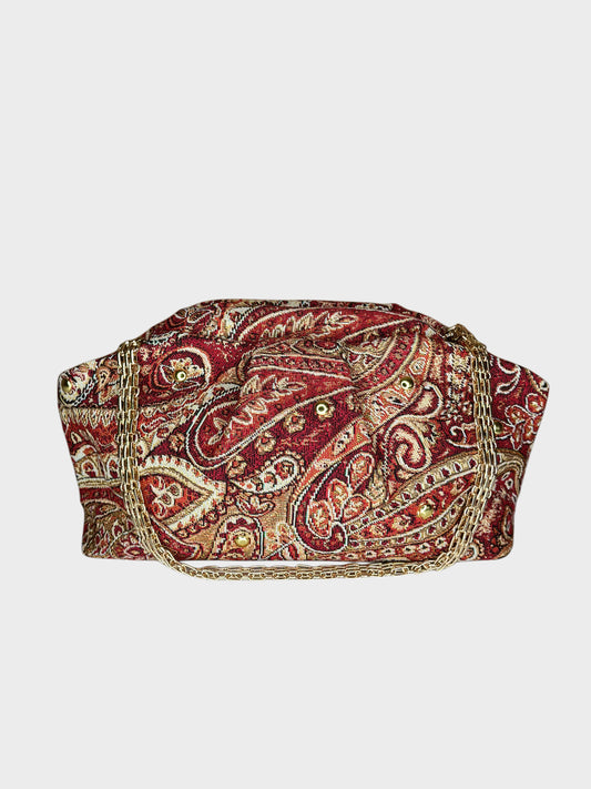 Puffy Bag Jacquard Red catena Ruj Heritage