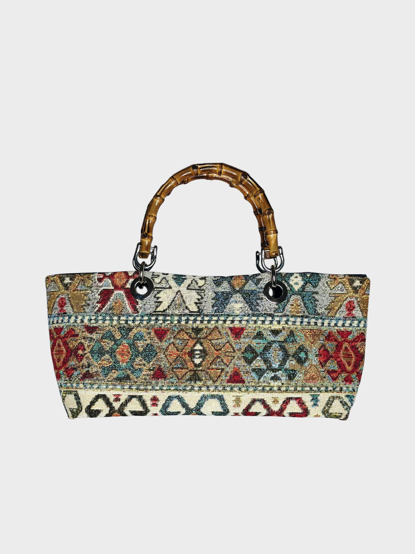 Mini Picnic Bag Jacquard Blue Ruj Heritage