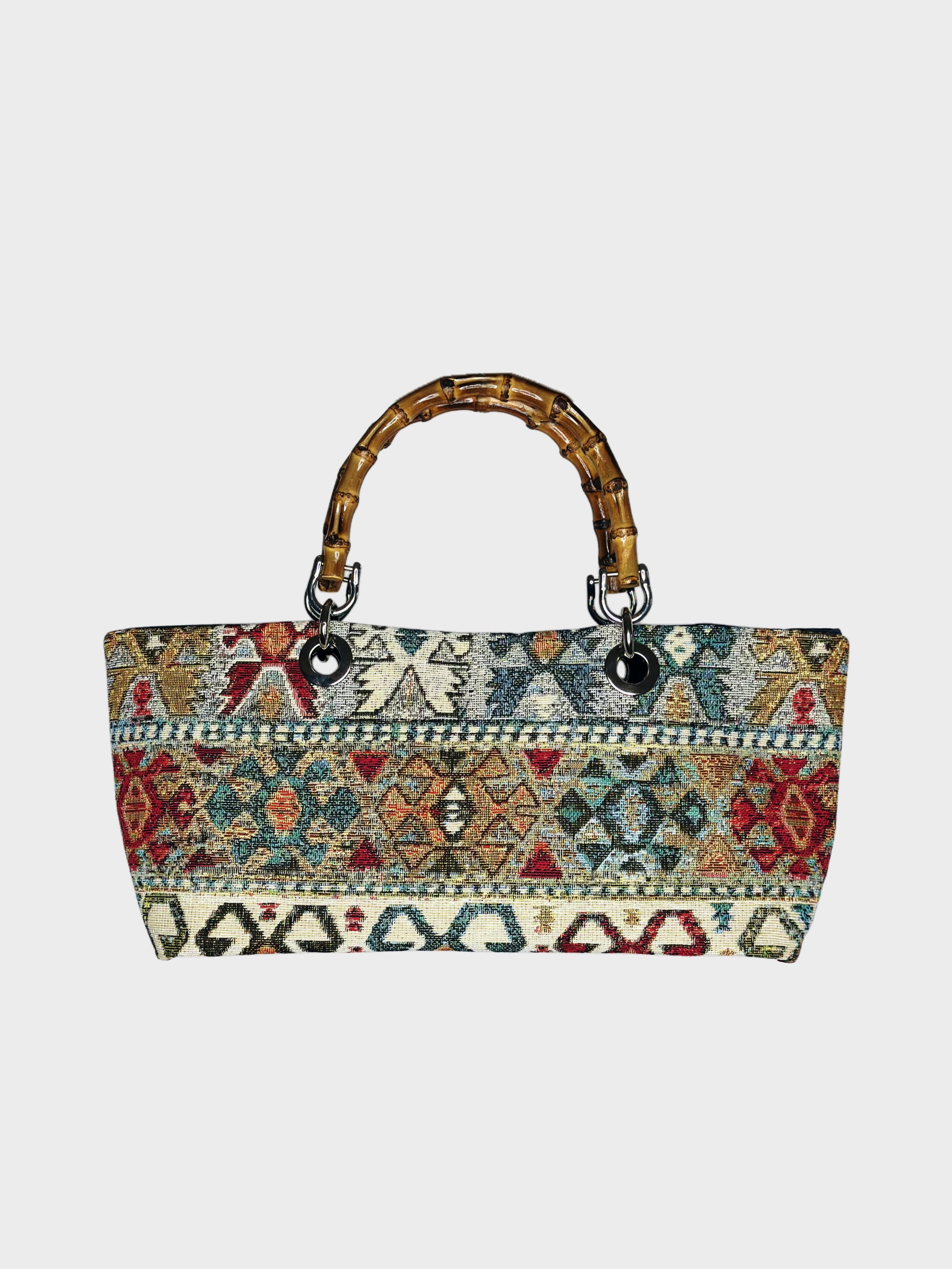 Mini Picnic Bag Jacquard Blue Ruj Heritage