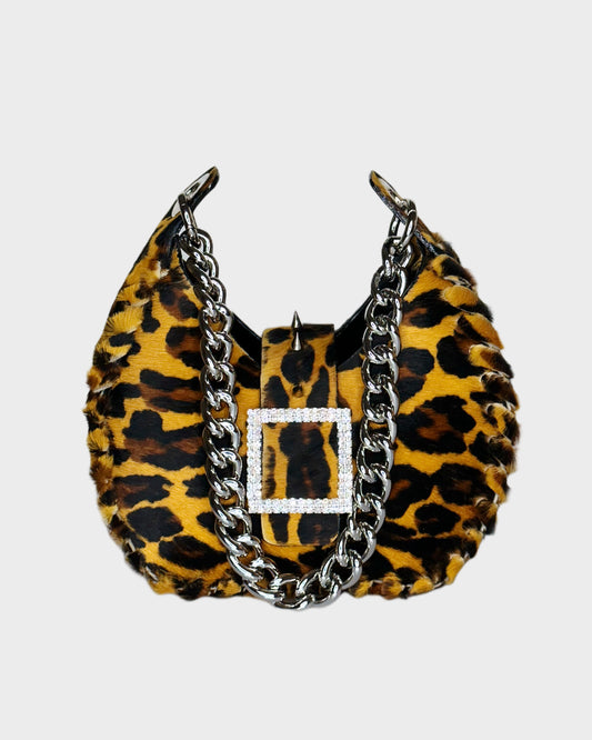 Mini Hobo Bag Leopard