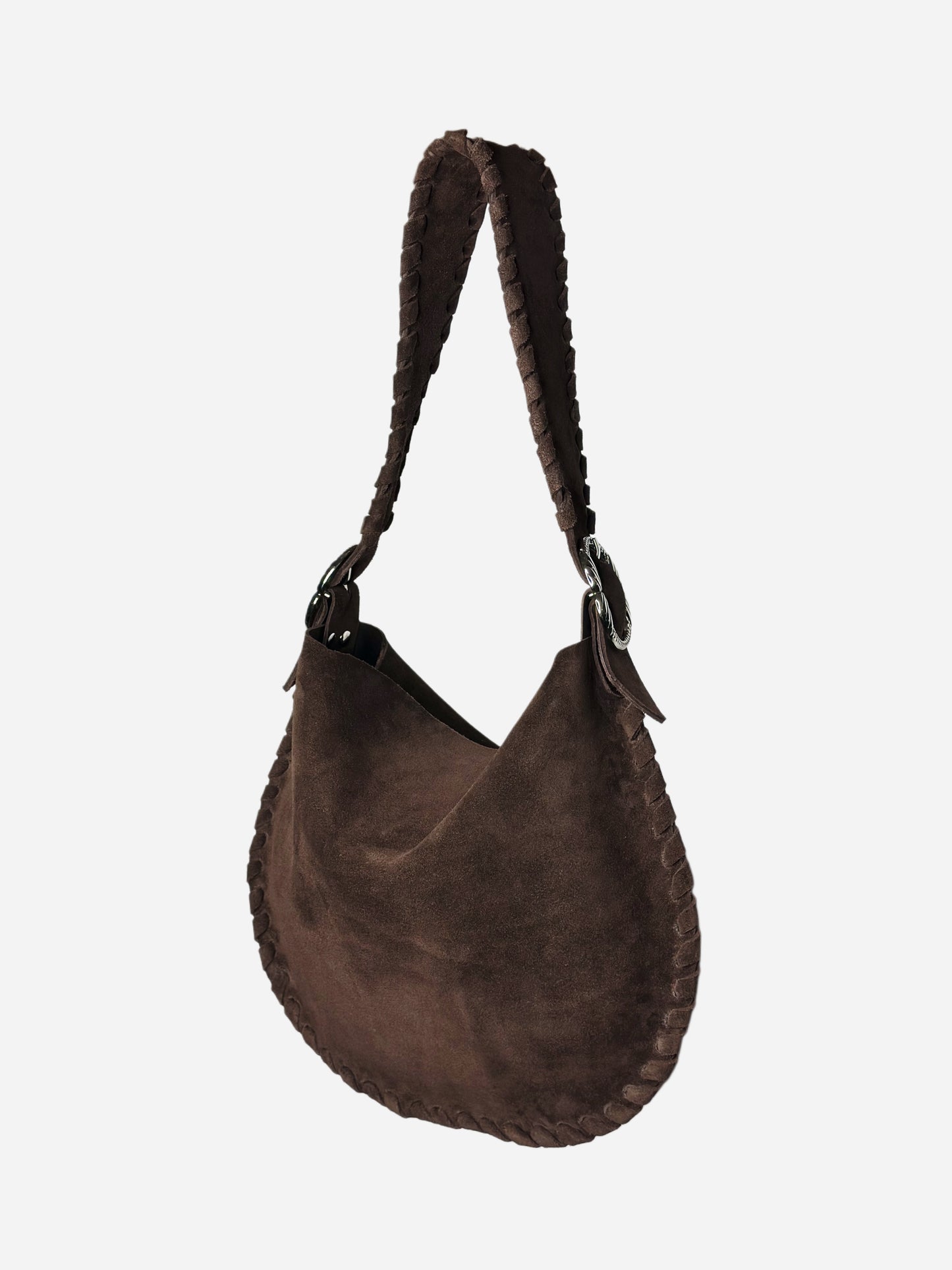 Hobo Bag Suede Cioccolato