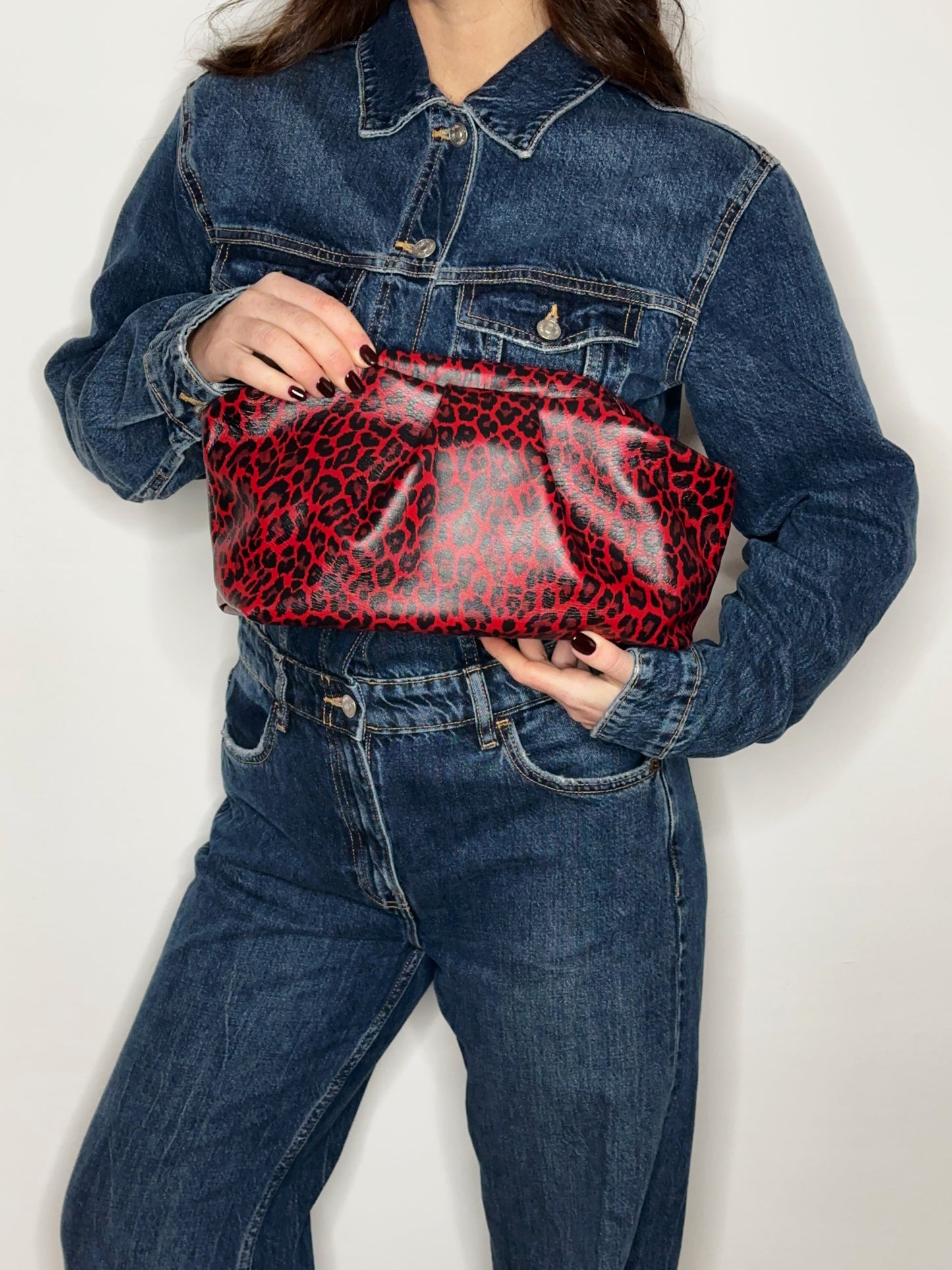 Puffy Bag Rosso Animalier