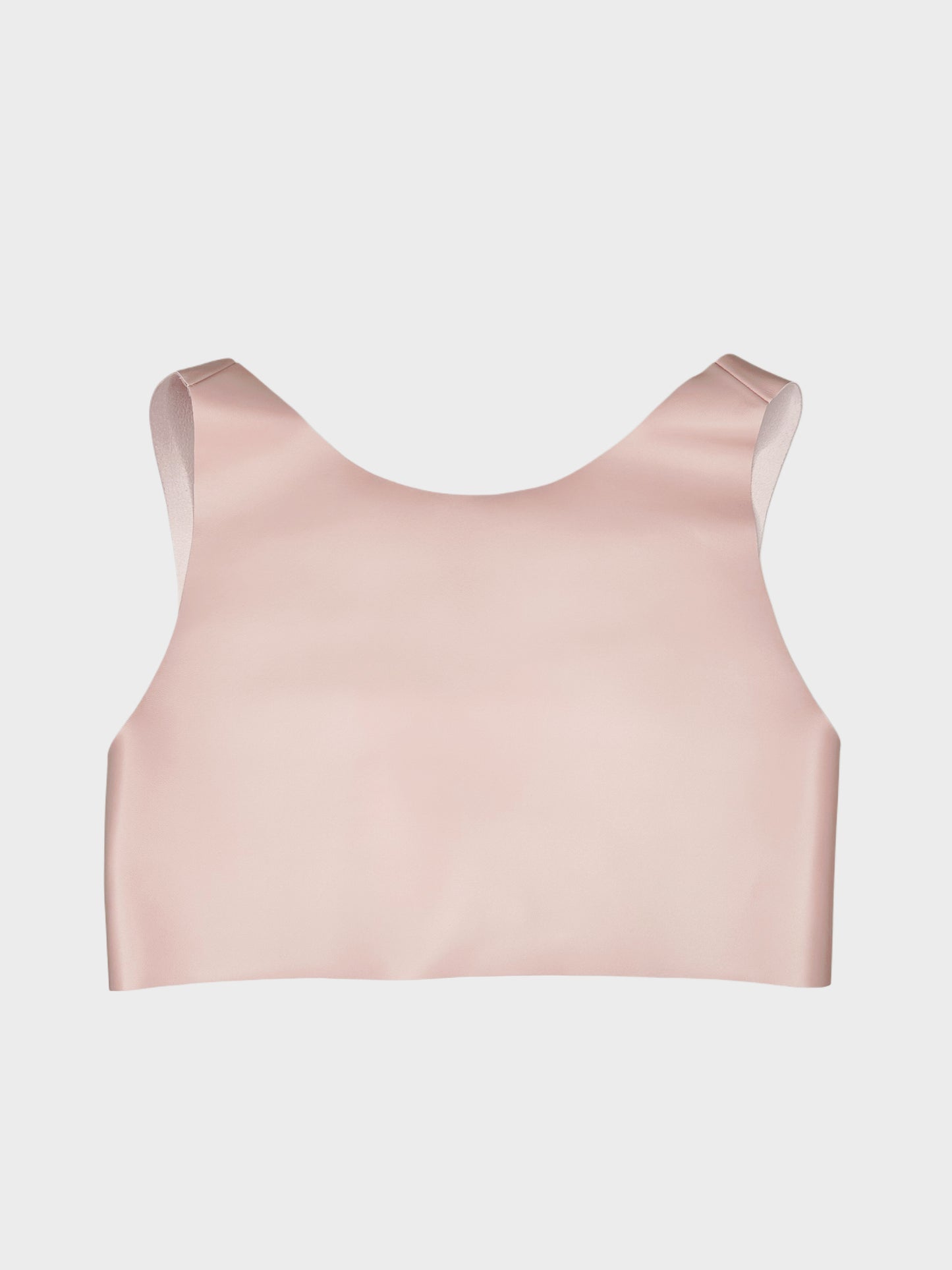 Top Crop Leather Pink