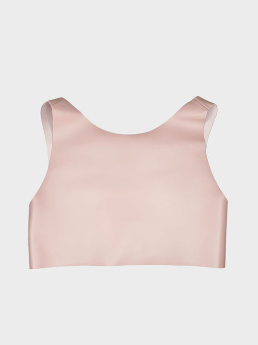 Top Crop Leather Pink