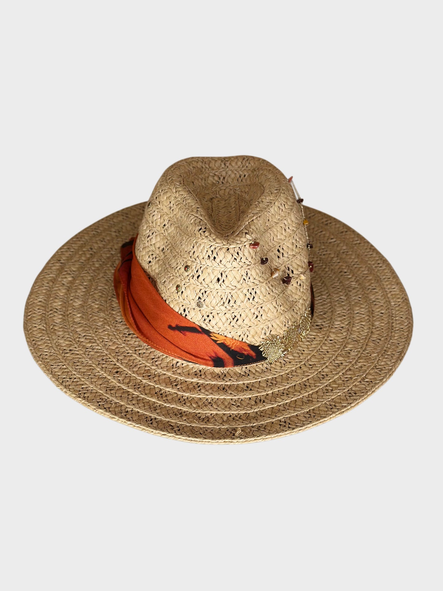Cappello Fedora Paglia Orange Ruj Heritage