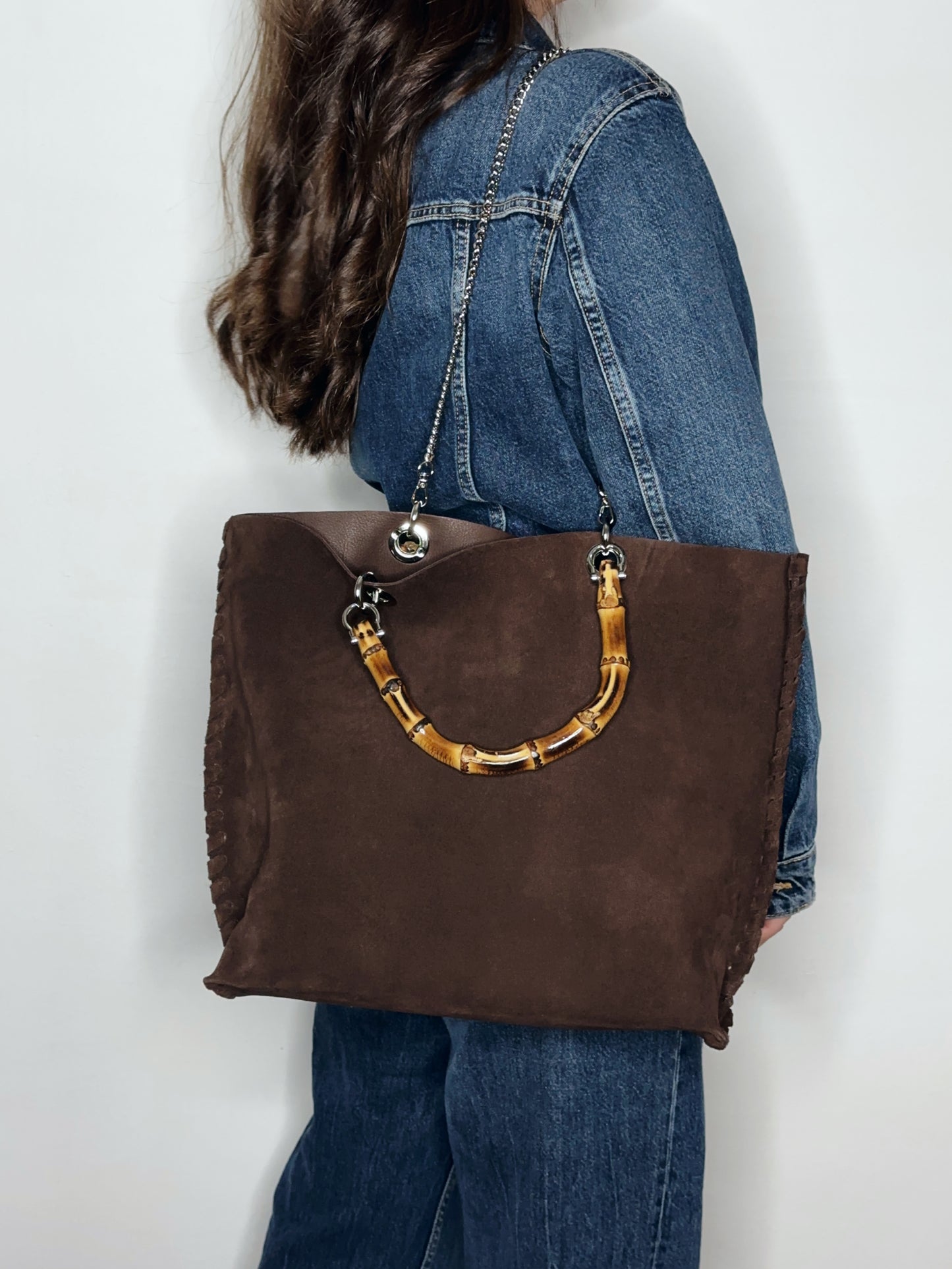 Picnic Bag Suede Cioccolato