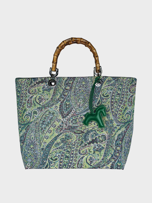 Picnic Bag Jacquard Turchese Ruj Heritage
