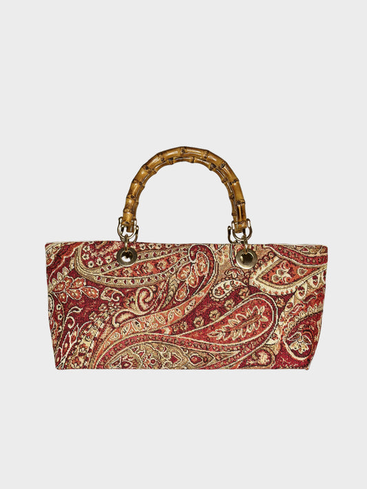 Mini Picnic Bag Jacquard Red Ruj Heritage