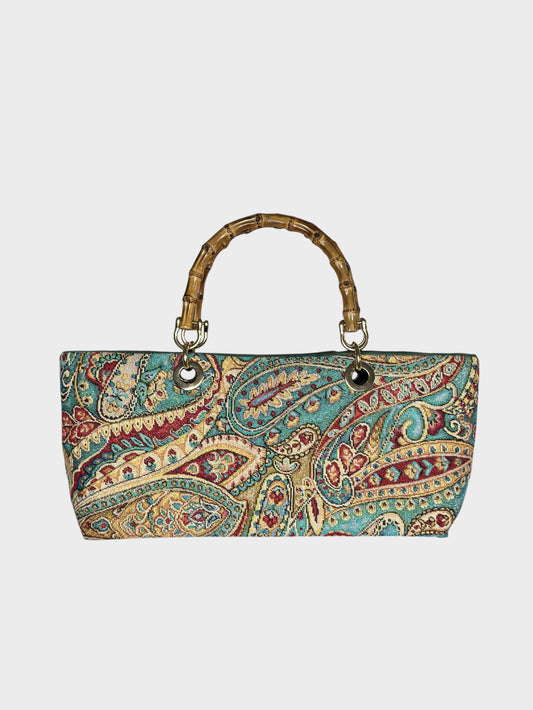 Mini Picnic Bag Jacquard Paisley Ruj Heritage
